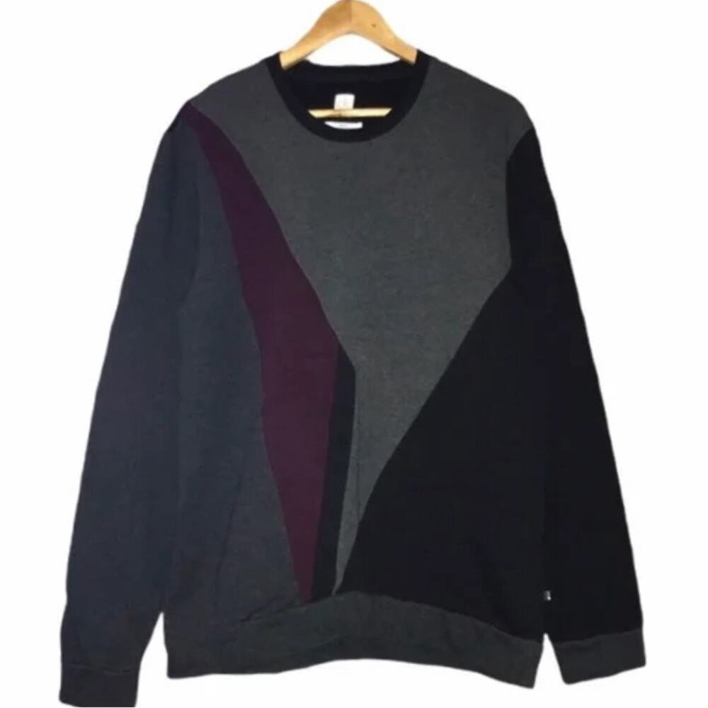 CALVIN KLEIN  COLOR-BLOCK SLIM FIT SWEATSHIRT‎ SIZE S